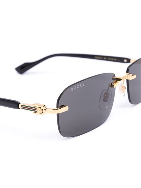 gucci glitter rimless sunglasses|gucci photochromic sunglasses.